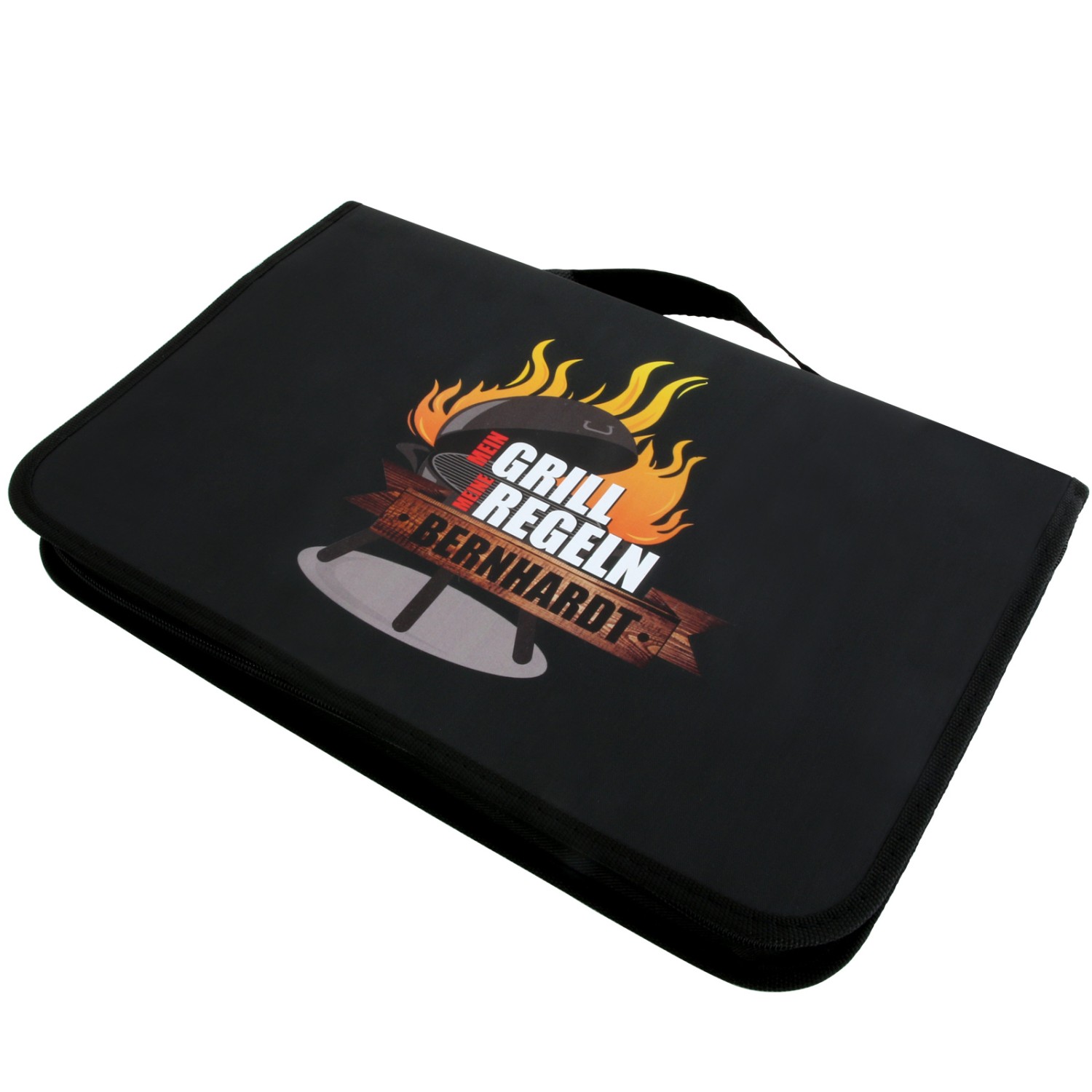 3. Foto Grillset Grilltasche Findus mit Druck Namen Logo