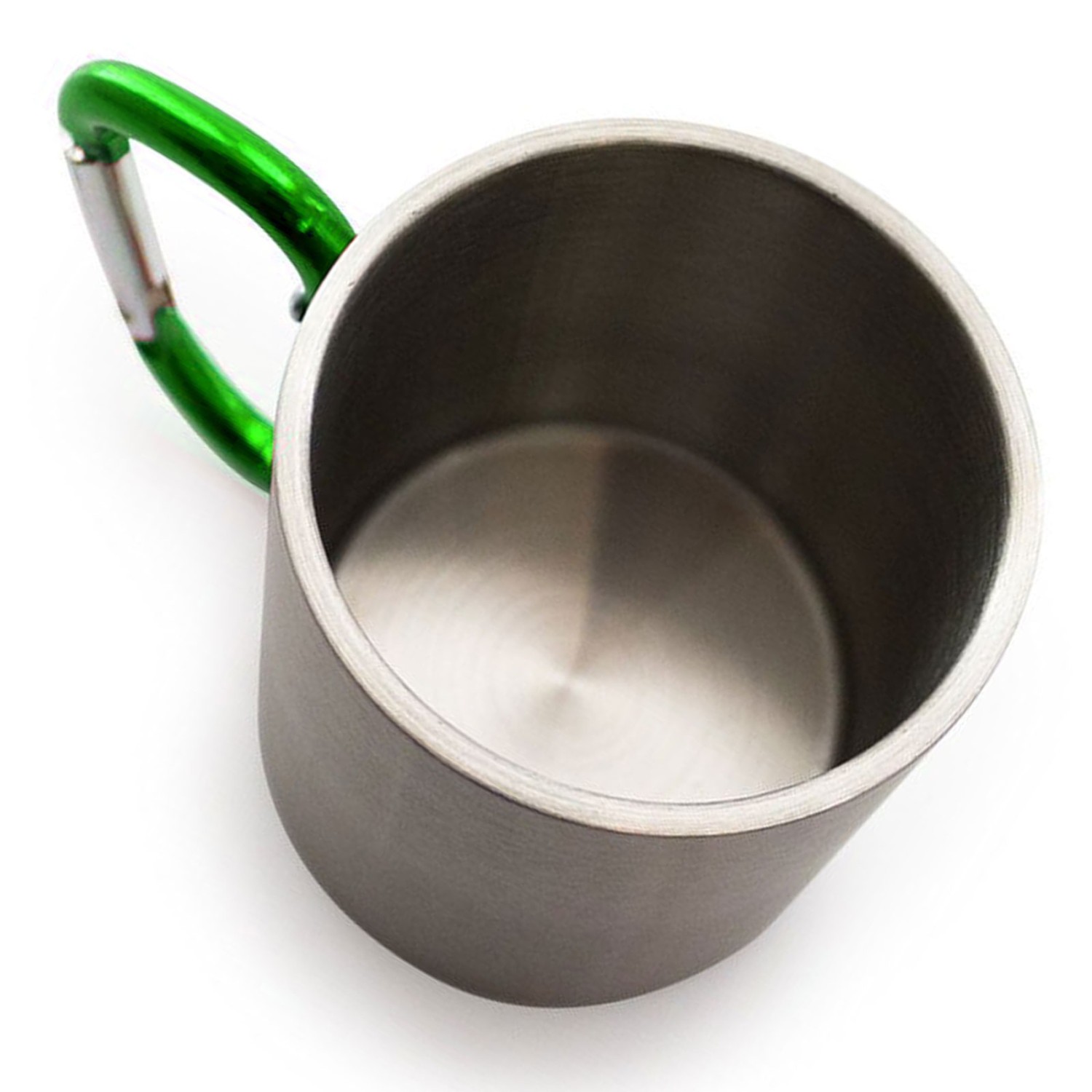 2. Foto Tasse Becher Falster Grün Karabiner Henkel mit Gravur